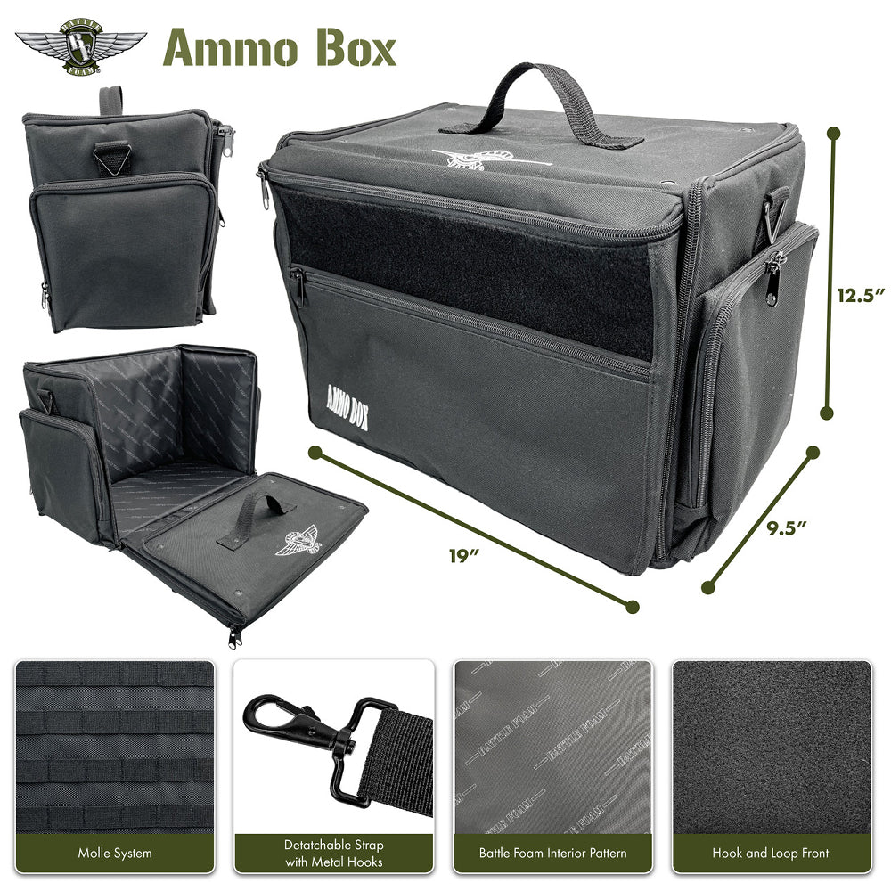 Battle Foam: Ammo Box Bag - Camo (28-32mm Models)