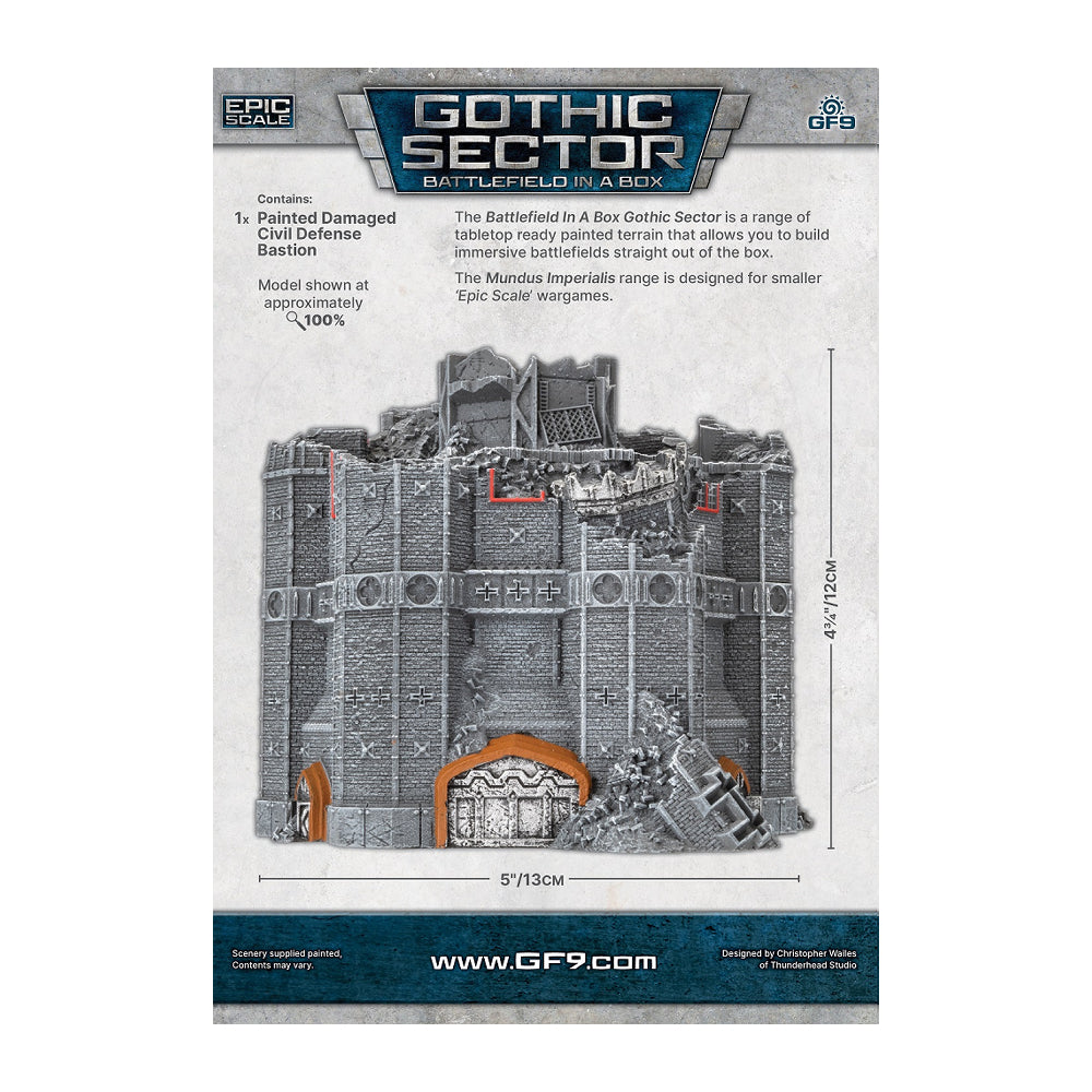 Battlefield in a Box: Mundus Imperialis - Civil Defense Bastion Damaged