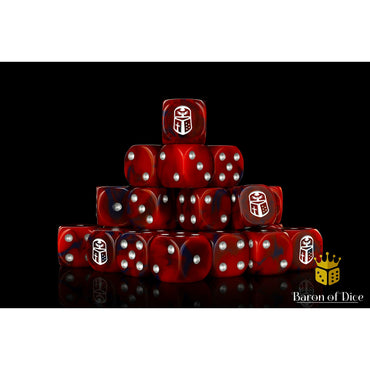 Baron of Dice: Imperial Helm - Red (Square / 25D6)
