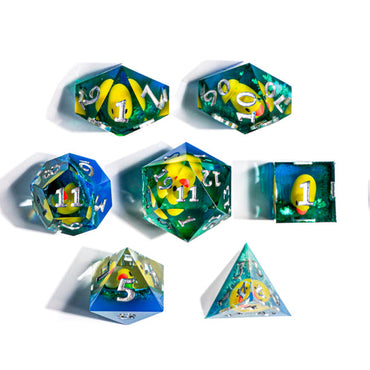 Resin RPG Dice: Bathwater (Mimic Dice)
