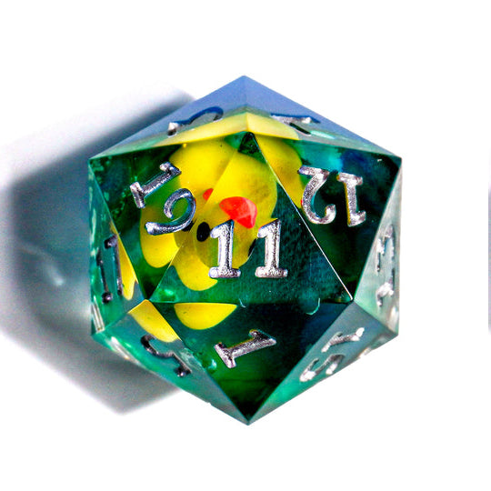 Resin RPG Dice: Bathwater (Mimic Dice)