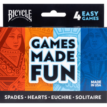 Bicycle Playing Cards - 4-Game Pack