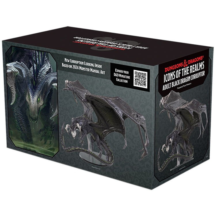 D&D Minis: Adult Black Dragon Corruptor (Painted)