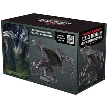 D&D Minis: Adult Black Dragon Corruptor (Painted)