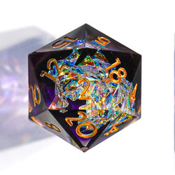 Resin RPG Dice: Blinding Lights (Mimic Dice)