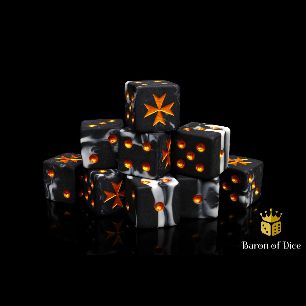 Baron of Dice: Knights Templar - Gold (Square / 25D6)