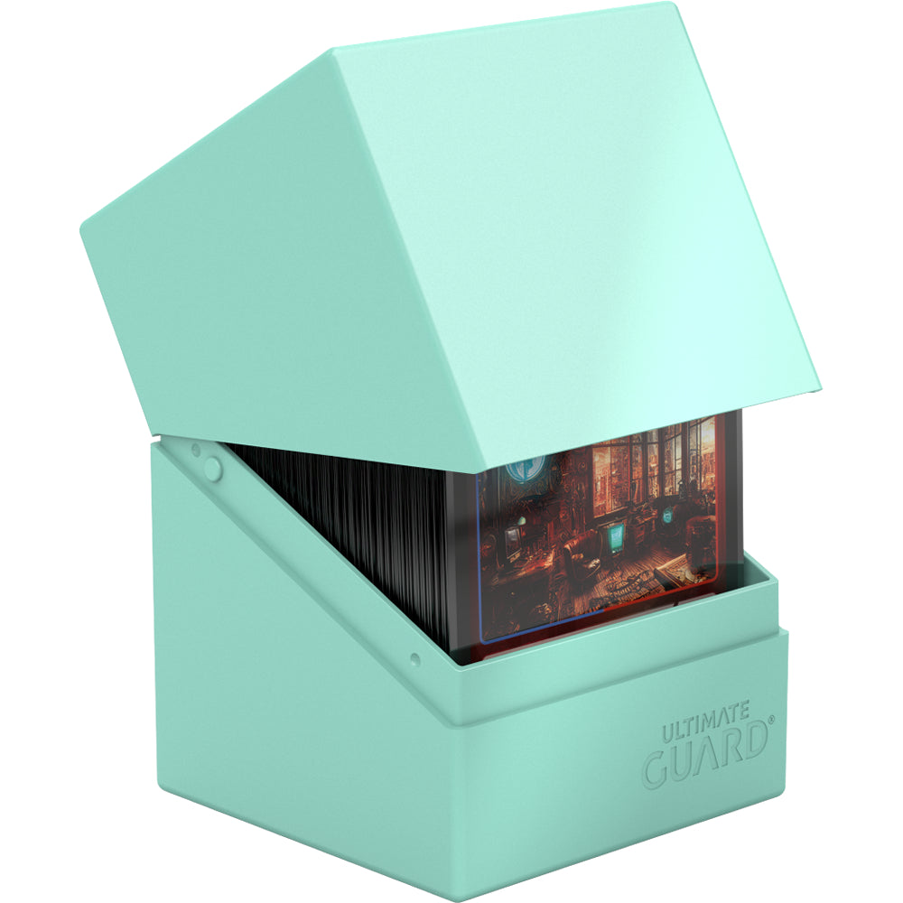 Ultimate Guard Deck Box: Boulder Deck Case - Solid Pastel Mint Green (Holds 100+)