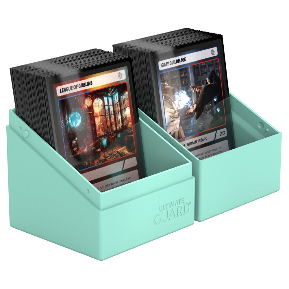 Ultimate Guard Deck Box: Boulder Deck Case - Solid Pastel Mint Green (Holds 100+)
