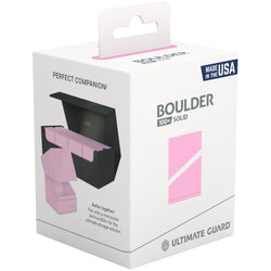 Ultimate Guard Deck Box: Boulder Deck Case - Solid Pastel Candy Pink (Holds 100+)