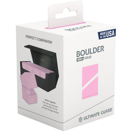 Ultimate Guard Deck Box: Boulder Deck Case - Solid Pastel Candy Pink (Holds 100+)