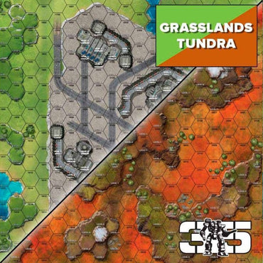 Battletech Battle Mat: Grasslands/Tundra (22x36 Double Sided)