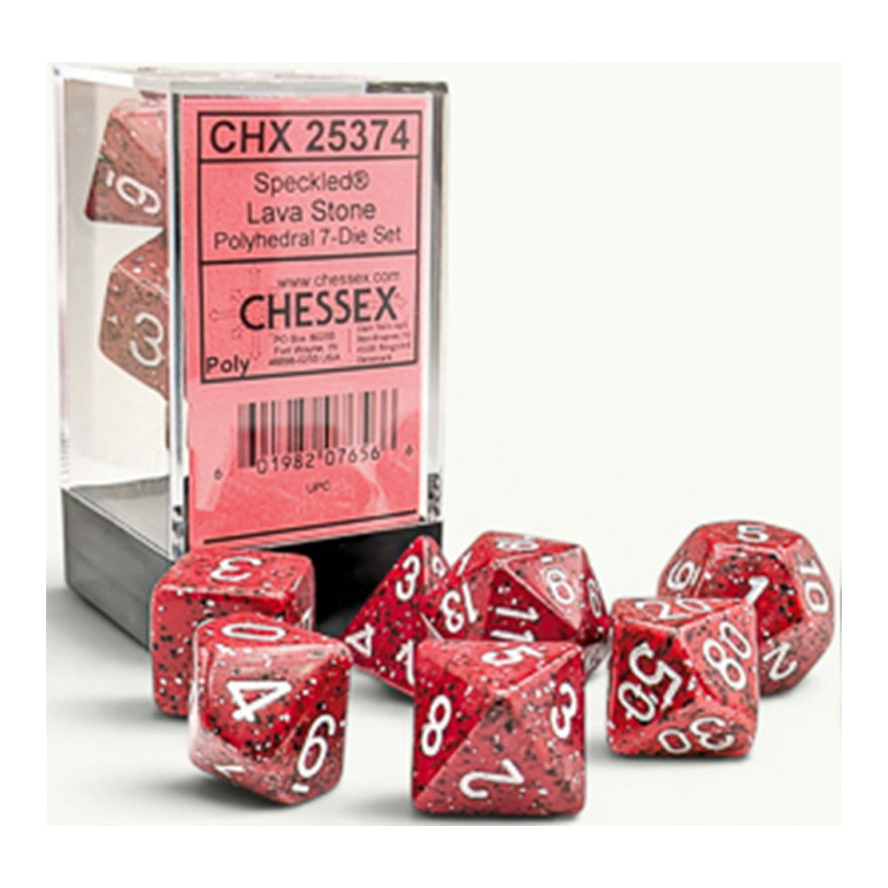 RPG Dice: Speckled Lava Stone (CHX25374)