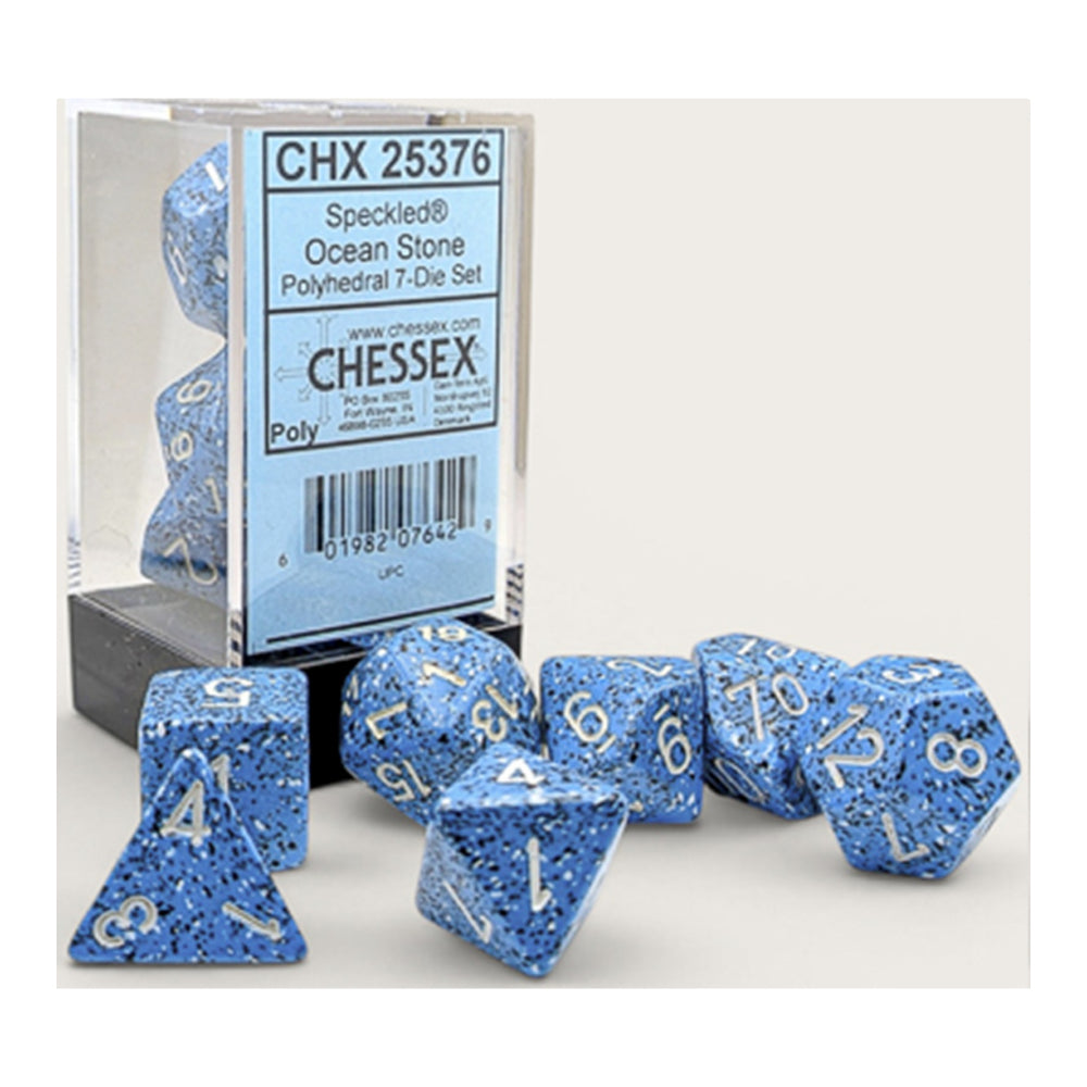 RPG Dice: Speckled Ocean Stone (CHX25376)