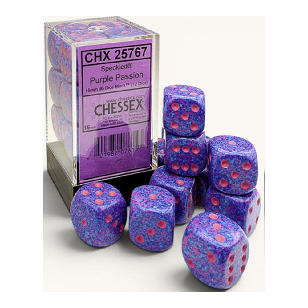 12D6 Set (16mm): Speckled Purple Passion (CHX25767)