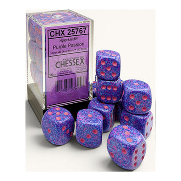 12D6 Set (16mm): Speckled Purple Passion (CHX25767)