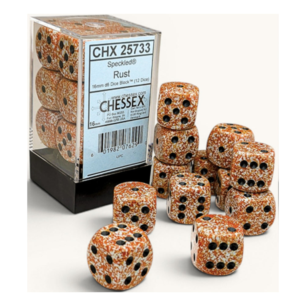 12D6 Set (16mm): Speckled Rust (CHX25733)