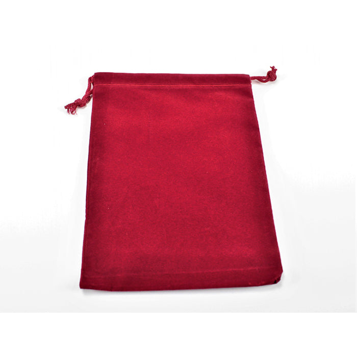 Suedecloth Dice Bag: Large - Red (CHX02394)