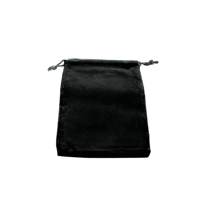Suedecloth Dice Bag: Small - Black (CHX02378)