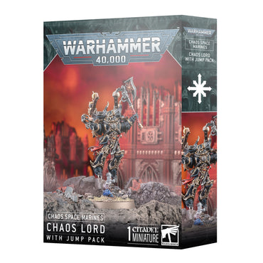 (PREORDER) Chaos Space Marines: Chaos Lord with Jump Pack