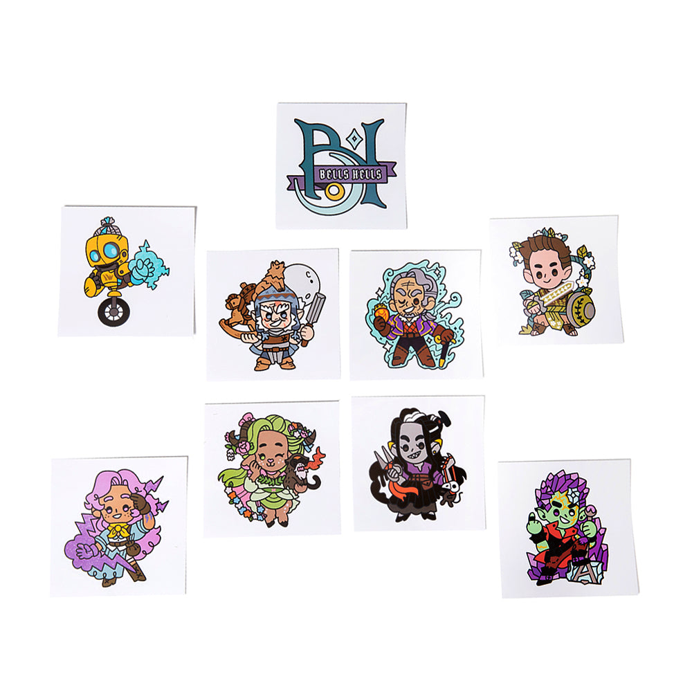 Critical Role: Vinyl Decals - Chibi Bell's Hells (9 Pack)