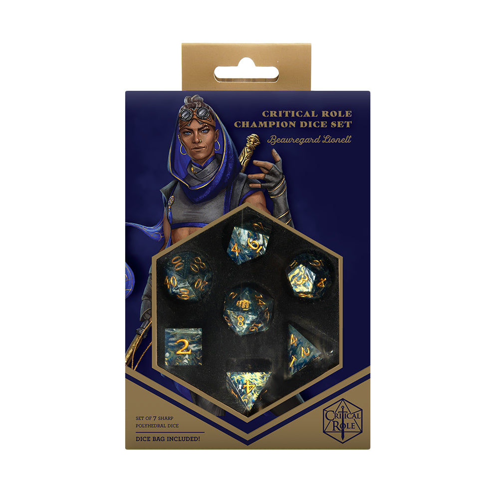 Critical Role: Champion Dice Set - Beuregard Lionett
