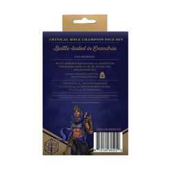 Critical Role: Champion Dice Set - Beuregard Lionett