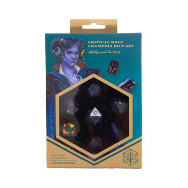 Critical Role: Champion Dice Set - Mollymauk Tealeaf
