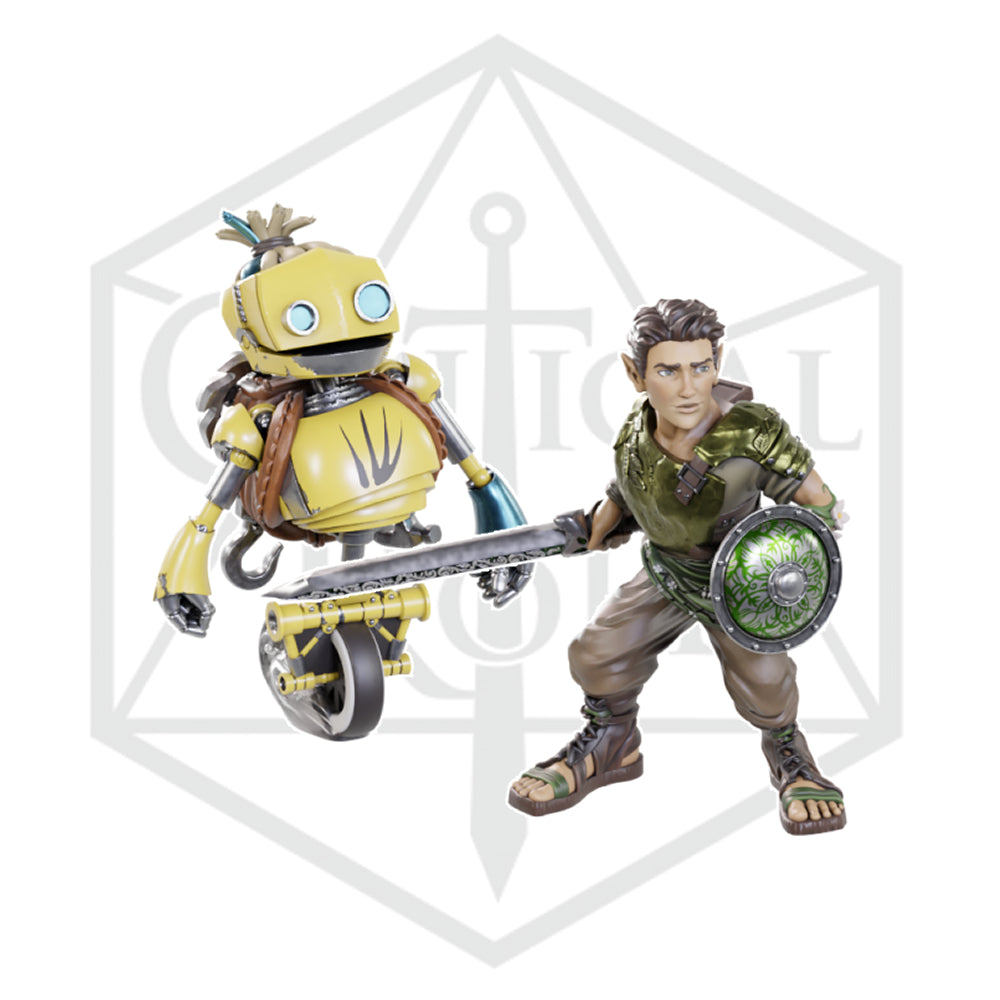 Critical Role Minis: Orym, of the Air Ashari & Fresh Cut Grass (Unpainted) (WV23)