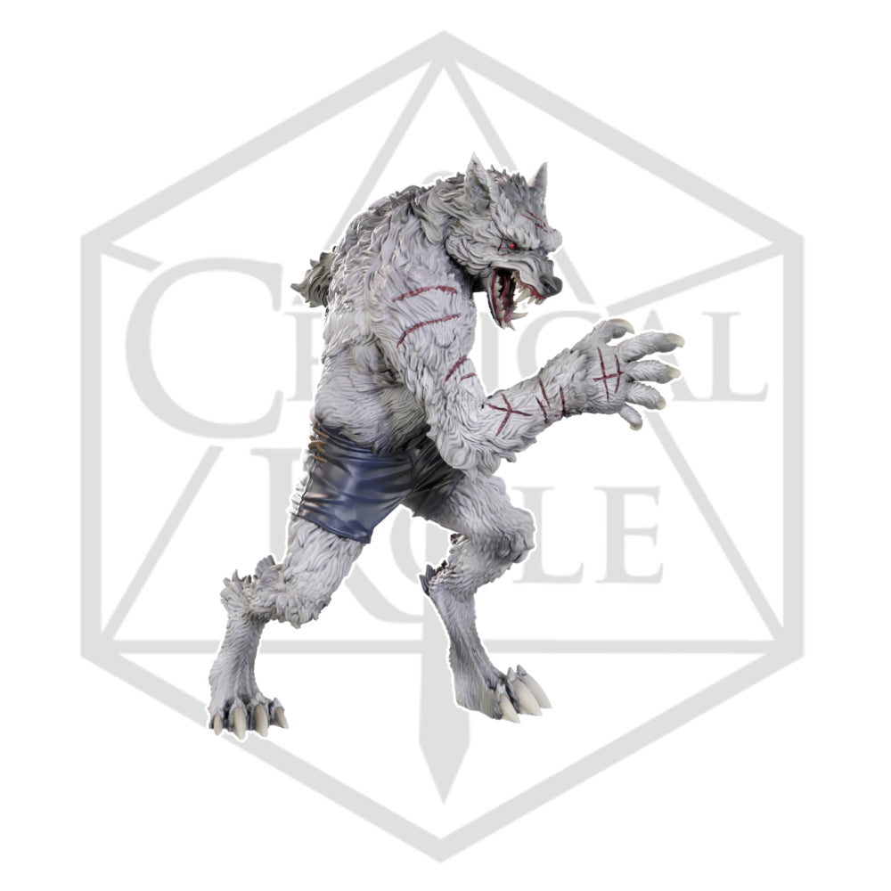 Critical Role Minis: Chetney Pock O'Pea & Werewolf (Unpainted) (WV23)