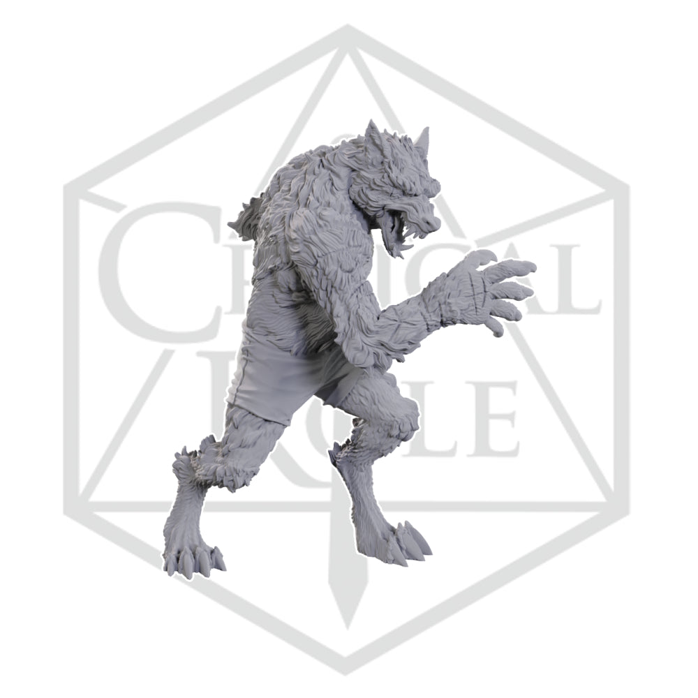 Critical Role Minis: Chetney Pock O'Pea & Werewolf (Unpainted) (WV23)