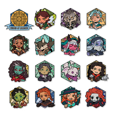Critical Role: Vinyl Decals - Chibi Heroes of Araman