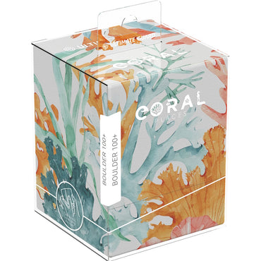 Ultimate Guard Deck Box: Coral Places Boulder Deck Case - Coralline Eden (Holds 100+)