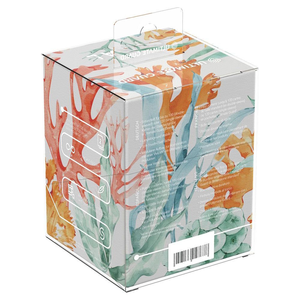 Ultimate Guard Boulder Deck Box: Coral Places - Coralline Eden (Holds 100+)
