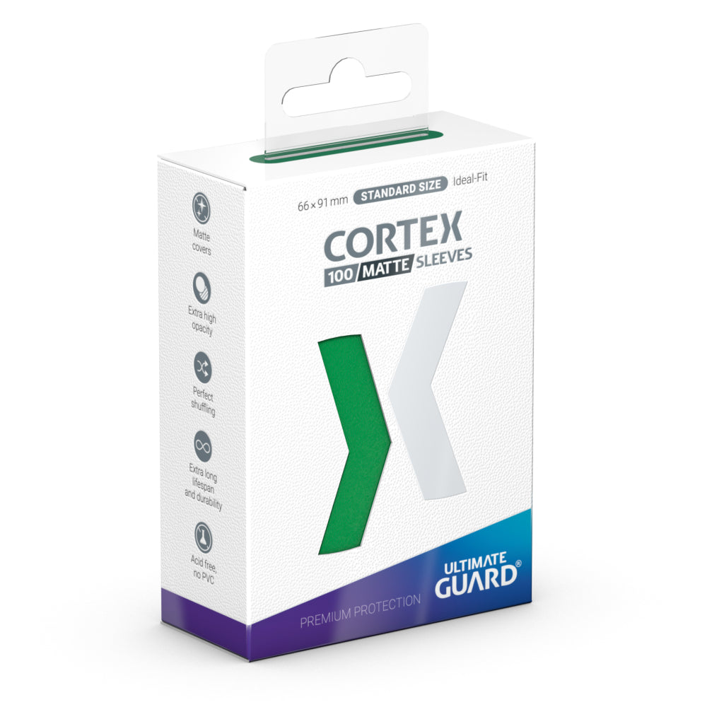 Ultimate Guard Sleeves: Cortex - Matte Green (100)