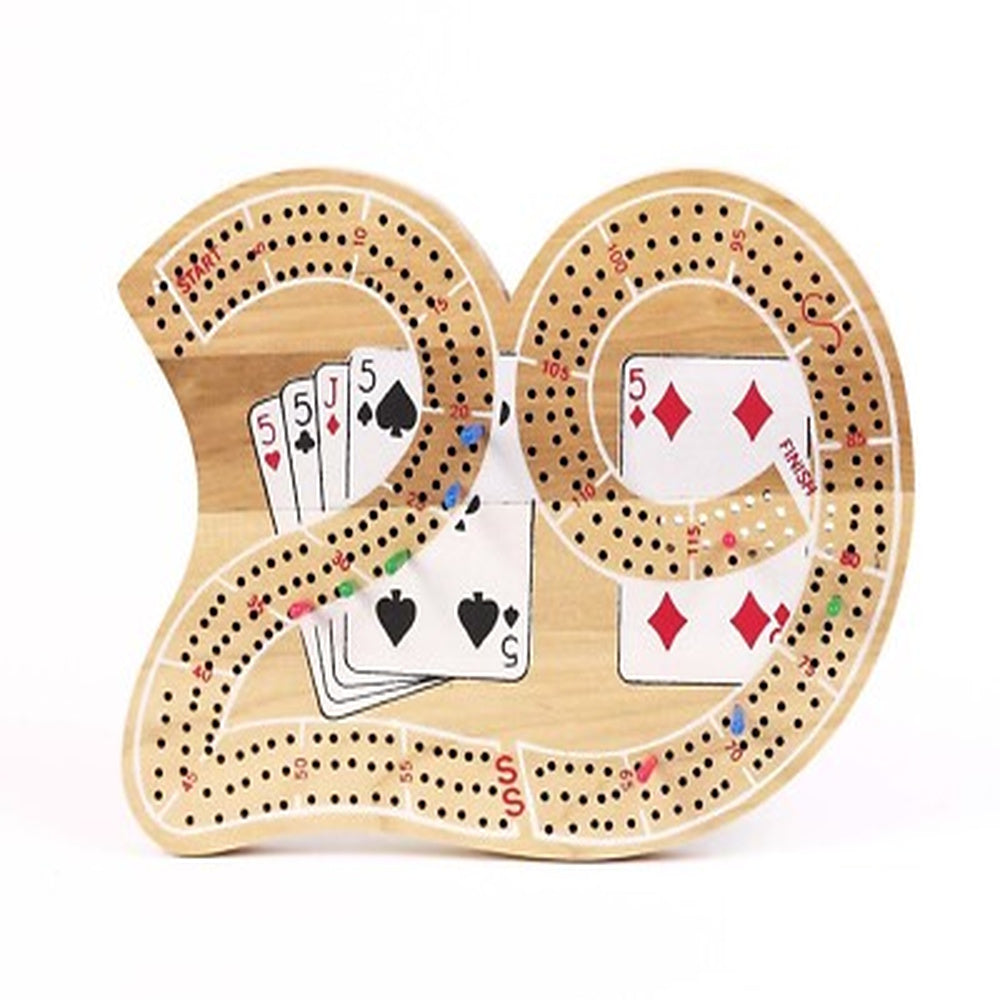 Cribbage: 3 Track Large "29" Solid Wood