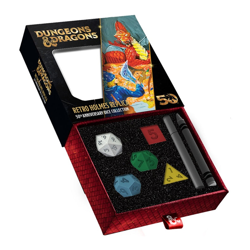 D&D 50th Anniversary Dice Collection: Retro Holmes Replica