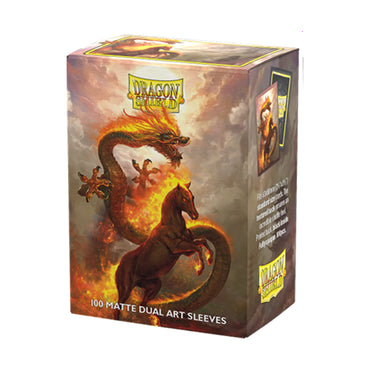 Dragon Shields: Matte Dual Art Sleeves - Fire Horse 2026 (100 Count)