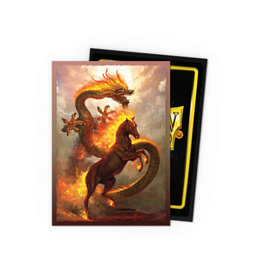 Dragon Shields: Matte Dual Art Sleeves - Fire Horse 2026 (100 Count)