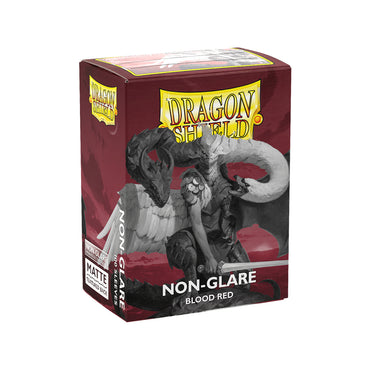 Dragon Shields: Non-Glare Matte Sleeves - Blood Red (100 Count)