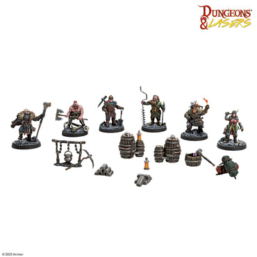 Dungeons & Lasers: Dwarven Miners (Unpainted)