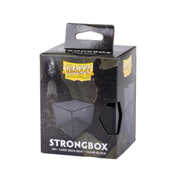 Dragon Shield Deck Box: Strongbox Clear Black (Holds 100+)