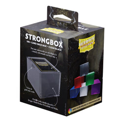 Dragon Shield Deck Box: Strongbox Clear Black (Holds 100+)