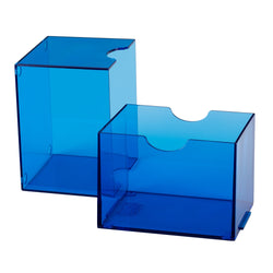 Dragon Shield Deck Box: Strongbox Clear Blue (Holds 100+)