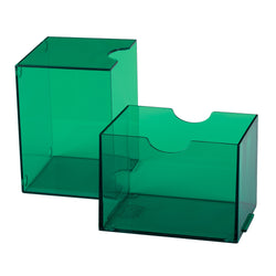 Dragon Shield Deck Box: Strongbox Clear Green (Holds 100+)