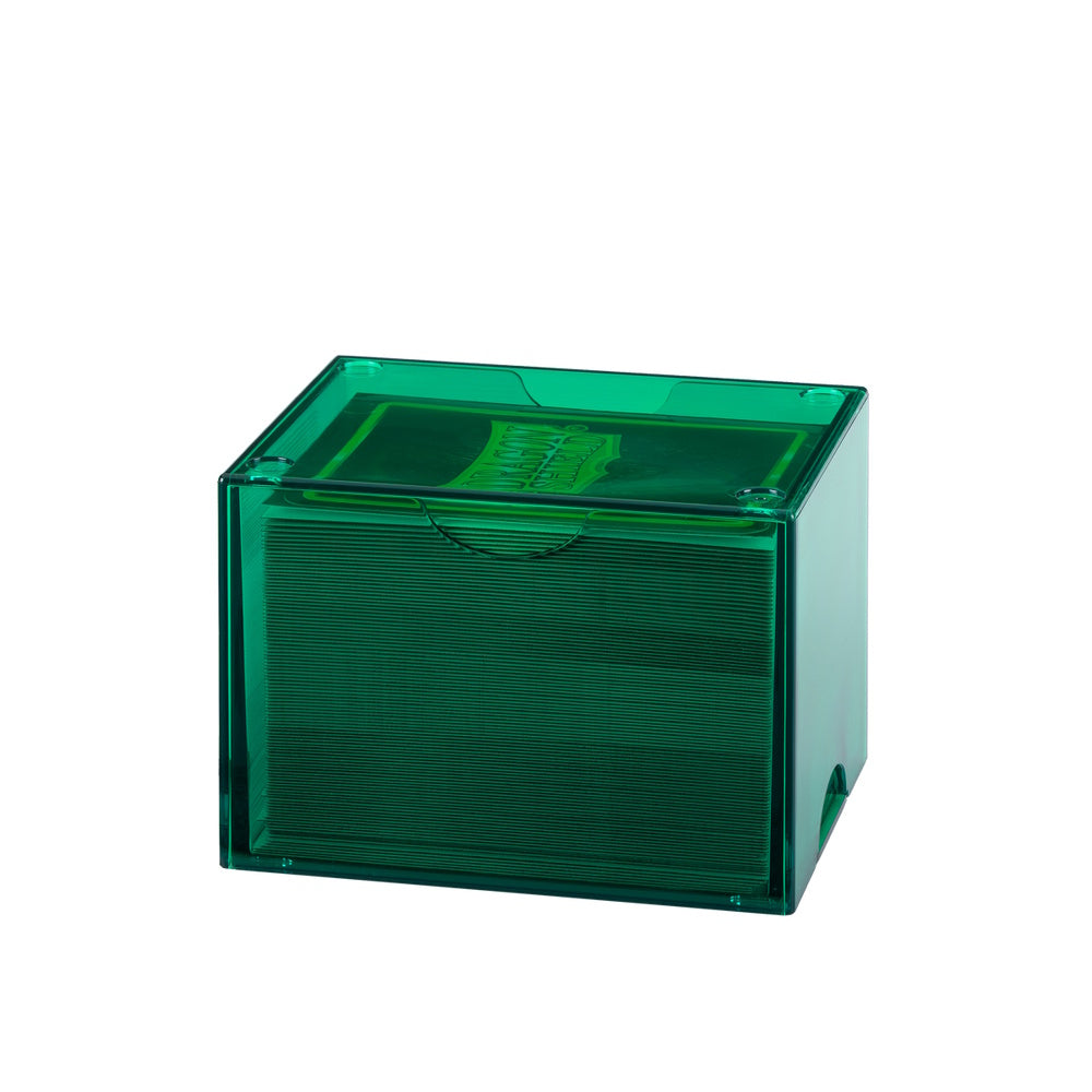 Dragon Shield Deck Box: Strongbox Clear Green (Holds 100+)