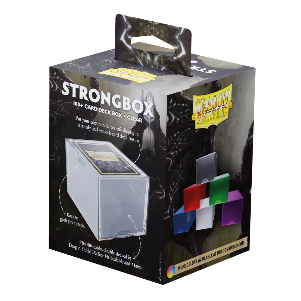 Dragon Shield Deck Box: Strongbox Clear (Holds 100+)