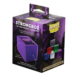 Dragon Shield Deck Box: Strongbox Clear Purple (Holds 100+)
