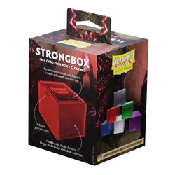 Dragon Shield Deck Box: Strongbox Clear Red (Holds 100+)