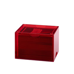 Dragon Shield Deck Box: Strongbox Clear Red (Holds 100+)