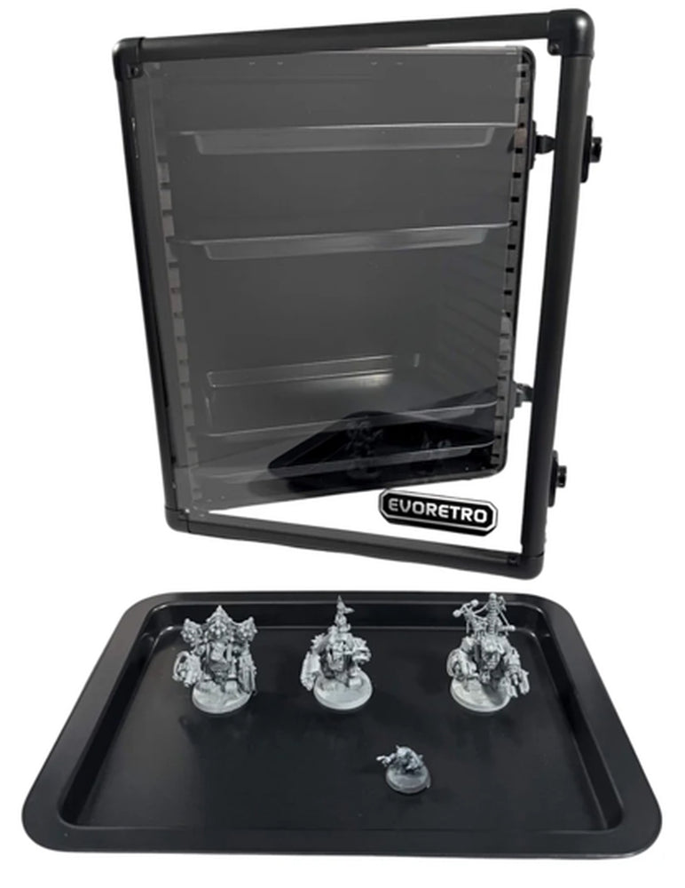 EVORETRO: Miniatures Display And Carry Case (5 Metal Trays)